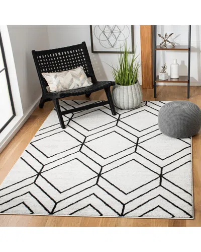 Safavieh Adirondack Vanta Power Loomed Rug Light Grey / Bla In White