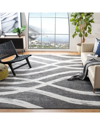 Safavieh Adirondack Virelle Power Loomed Rug Charcoal / Ivo In Gray