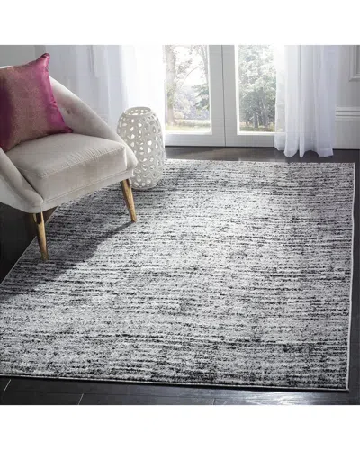Safavieh Adirondack Wavelet Power Loomed Rug Black / Silver In Gray