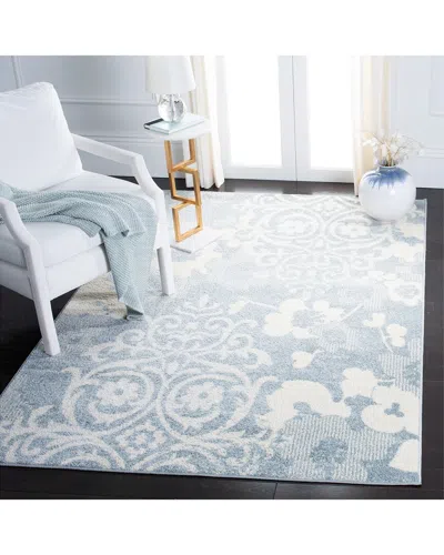 Safavieh Adirondack Wispfell Power Loomed Rug Grey / Ivory In Blue