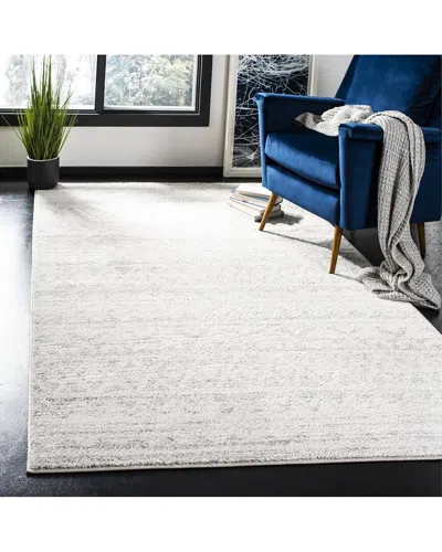 Safavieh Adirondack Wovara Power Loomed Rug Ivory / Silver In White