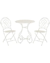 Safavieh Adriel 3pc Bistro Set In White