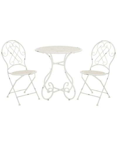 Safavieh Adriel 3pc Bistro Set In White