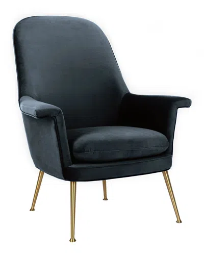 Safavieh Aimee Velvet Arm Chair In Blue