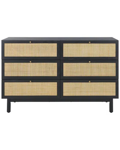 Safavieh Aino 6-drawer Dresser In Black