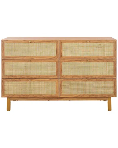 Safavieh Aino 6-drawer Dresser In Brown