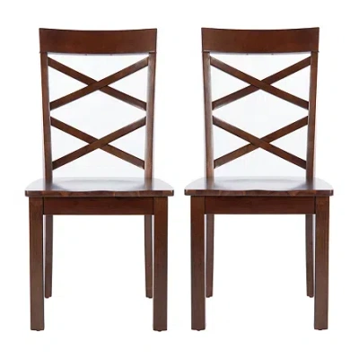 Safavieh Ainslee Dining Collection 2-pc. Dining Chair In Brown