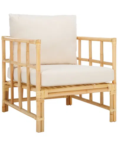 Safavieh Aisling Accent Chair With Cushion In Brown