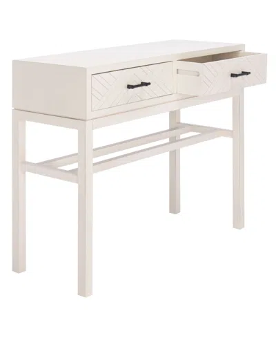 Safavieh Ajana 2 Drawer Console In White