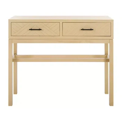 Safavieh Ajana Storage 2-drawer Console Table In Nude