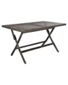 Safavieh Akita Folding Table In Brown