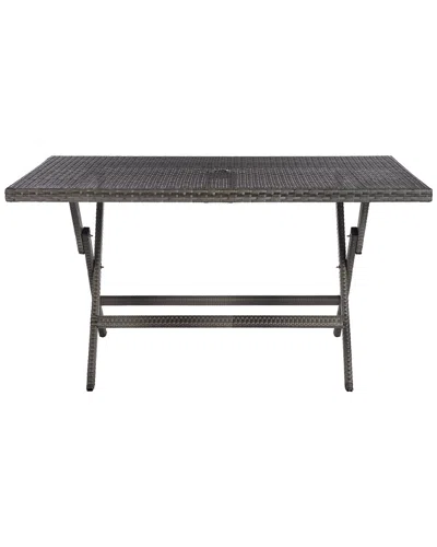 Safavieh Akita Outdoor Folding Table In Black