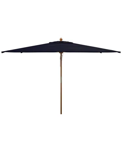 Safavieh Aklin 10ft Wood Umbrella In Blue