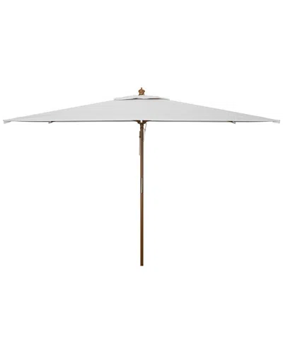 Safavieh Aklin 10ft Wood Umbrella In Gray