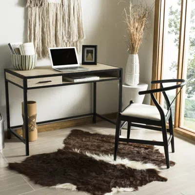 Safavieh Alan 1 Drawer 1 Shelf Desk In Black