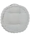 Safavieh Alaris Round Floor Pillow In Silver