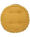 Safavieh Alaris Round Floor Pillow In Yellow