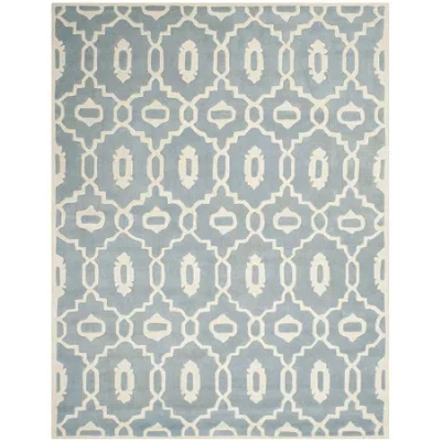 Safavieh Albine Geometric Hand Tufted Wool Rug In Blue
