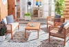 Safavieh Alda 4 Pc Outdoor Set With Accent Pillows