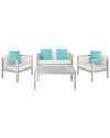 Safavieh Alda 4pc Outdoor Set