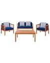 Safavieh Alda 4pc Outdoor Set With Accent Pillows