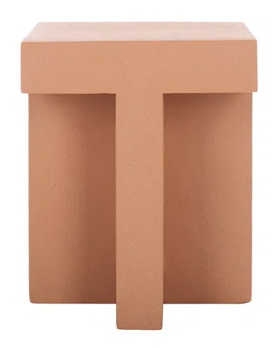 Safavieh Aldrich Square Accent Table In Pink