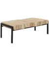 Safavieh Alexander Rectangular Contemporary Rustic Coffee Table In Brown