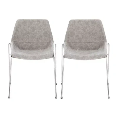 Safavieh Alexis Dining Collection 2-pc. Upholstered Dining Chair In Gray