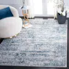 Safavieh Alhambra Machine Made Area Rug, Cream / Turquoise Transitional Style Easy Care In Blue