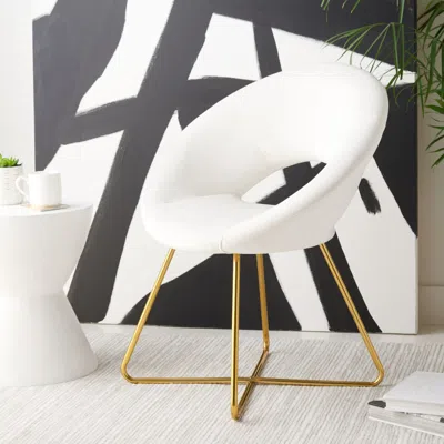 Safavieh Aliena Accent Chair In White
