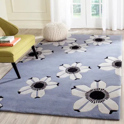 Safavieh Allure Hand Made Area Rug, Blue Contemporary Style Non-shedding