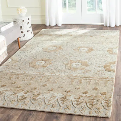 Safavieh Allure Hand Made Area Rug, Ivory Traditional Style Non-shedding In Neutral