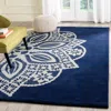 Safavieh Allure Hand Made Area Rug, Navy / Ivory Contemporary Style Non-shedding