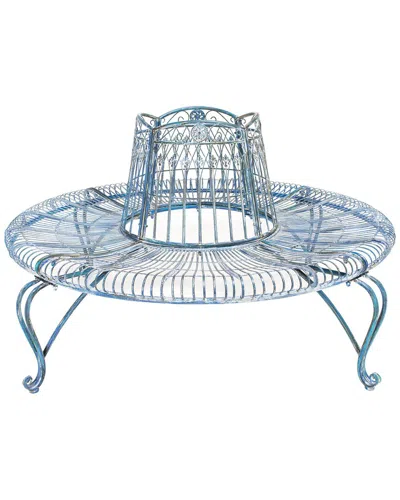 Safavieh Ally Darling Tree Bench In Blue