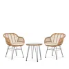 Safavieh Alton 3-piece Lounge Set In Natural/white