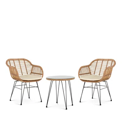 Safavieh Alton 3-piece Lounge Set In Natural/white