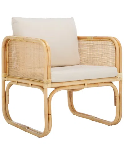 Safavieh Alybeth Accent Chair With Cushion In Brown