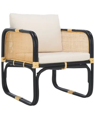 Safavieh Alybeth Accent Chair With Cushion In Black