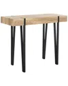 Safavieh Alyssa Rustic Midcentury Wood Top Console Table