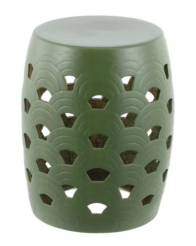 Safavieh Amaissa Ceramic Garden Stool In Green