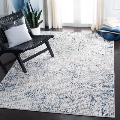 Safavieh Amelia Machine Made Area Rug, Grey / Blue Contemporary Style Easy Care