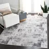 Safavieh Amelia Machine Made Area Rug, Grey / Charcoal Contemporary Style Easy Care In Gray