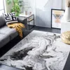 Safavieh Amelia Machine Made Area Rug, Grey / Gold Contemporary Style Easy Care In Gray
