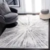 Safavieh Amelia Machine Made Area Rug, Grey / Gold Contemporary Style Easy Care In Gray