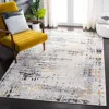Safavieh Amelia Machine Made Area Rug, Grey / Gold Transitional Style Easy Care In Multi
