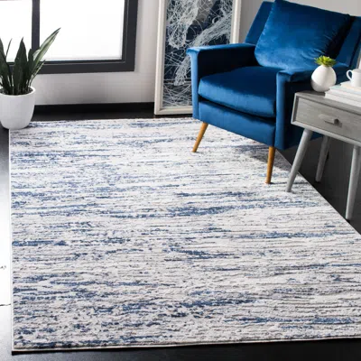 Safavieh Amelia Machine Made Area Rug, Grey / Navy Contemporary Style Easy Care