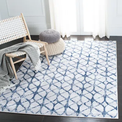 Safavieh Amelia Machine Made Area Rug, Grey / Navy Contemporary Style Easy Care