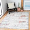 Safavieh Amelia Machine Made Area Rug, Ivory / Rust Contemporary Style Easy Care In Blue