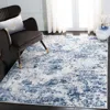 Safavieh Amelia Machine Made Area Rug, Navy / Grey Contemporary Style Easy Care