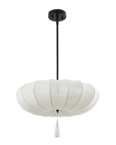 Safavieh Amelie 3 Light Fabric/metal Pendant In White
